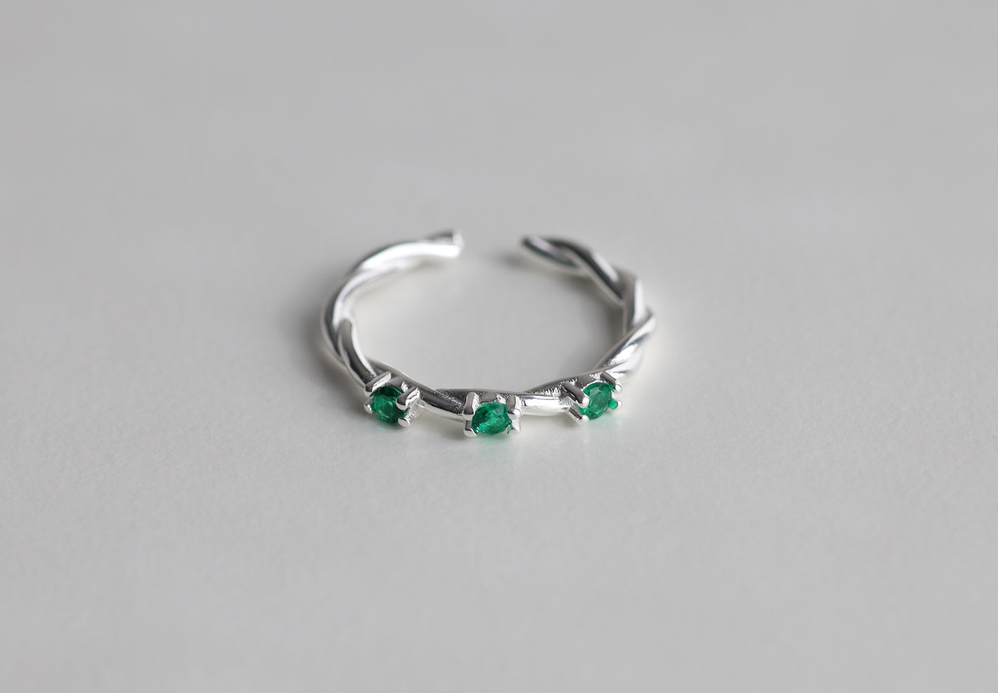 Ithaca Twisted Silver Ring