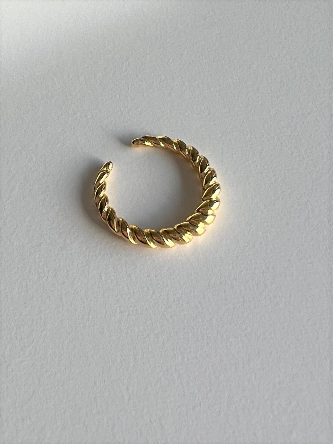Halki Twisted Open Silver Ring