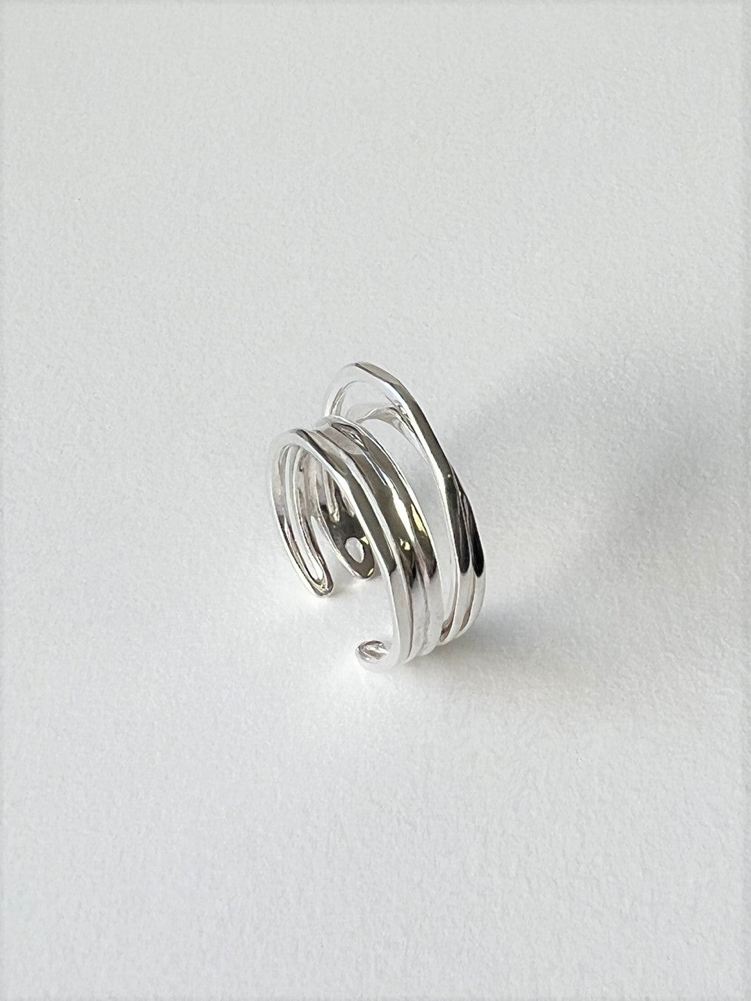 Tilos Irregular Chic Silver Ring