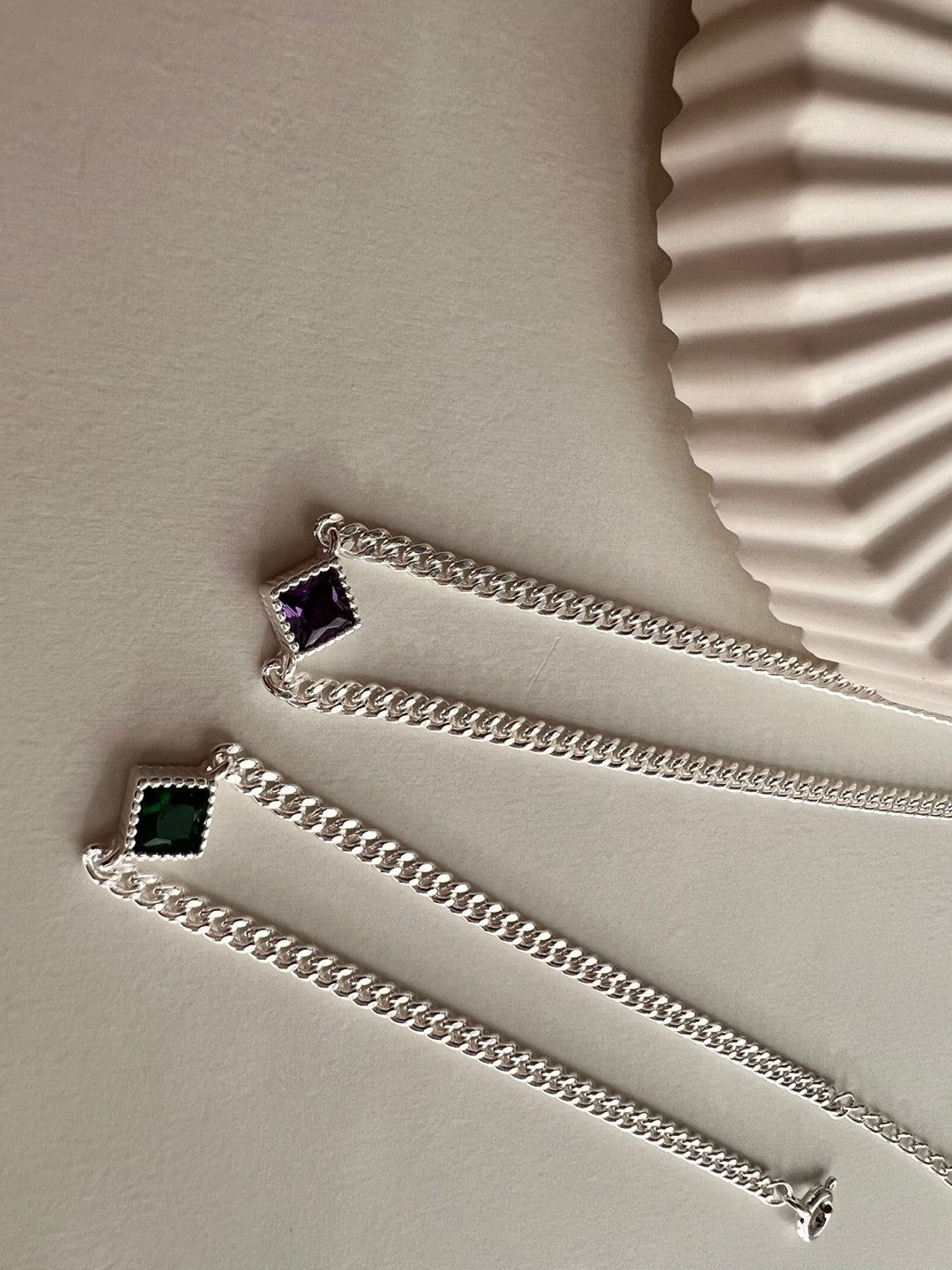 Bora Square Silver Bracelets