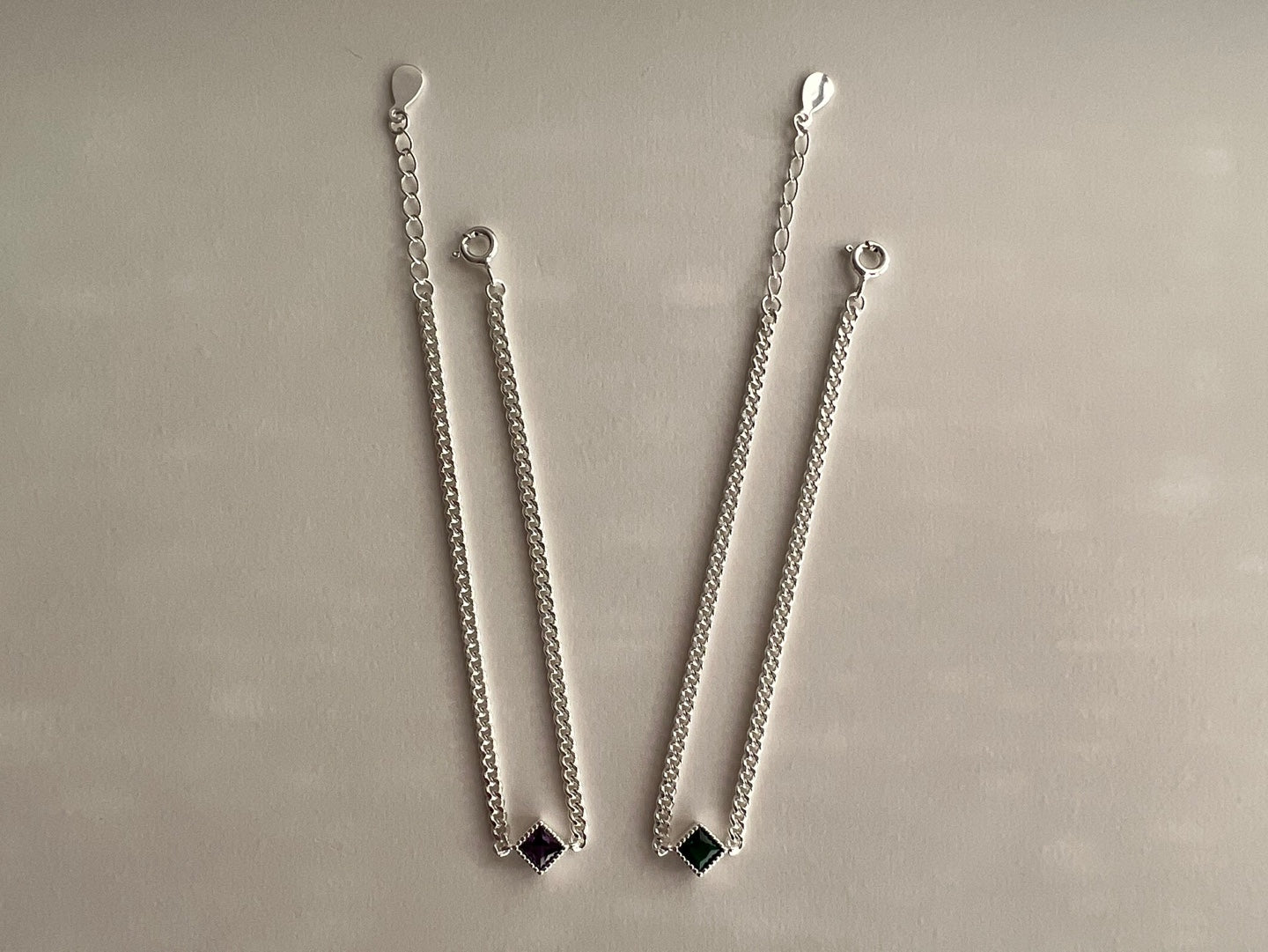 Bora Square Silver Bracelets