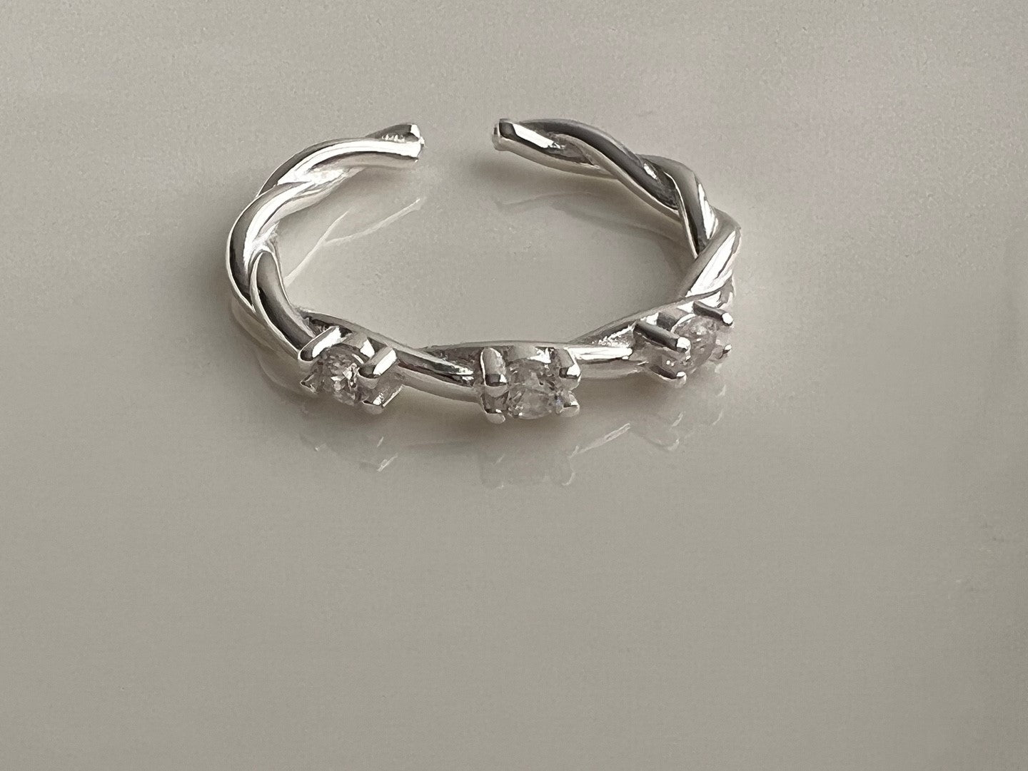 Ithaca Twisted Silver Ring