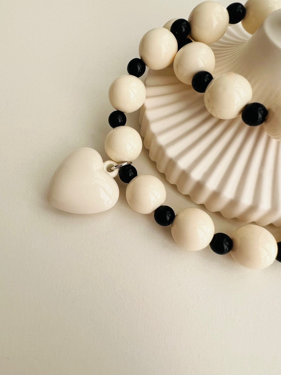Taylor White Heart Necklace