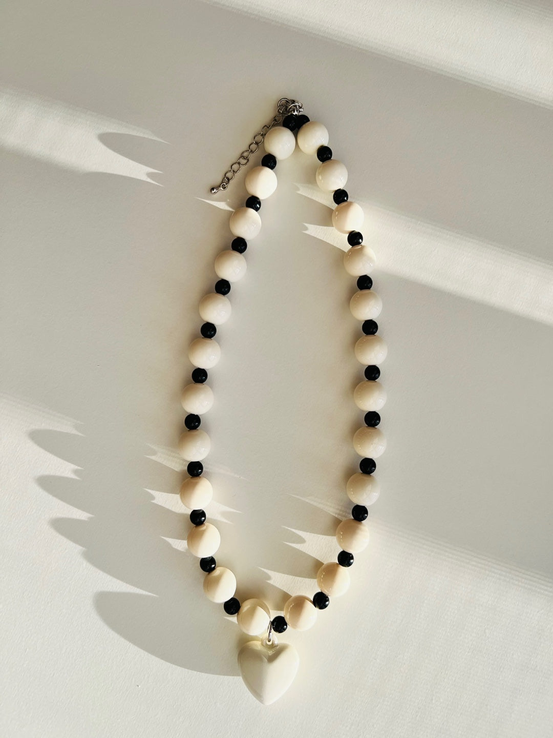 Taylor White Heart Necklace