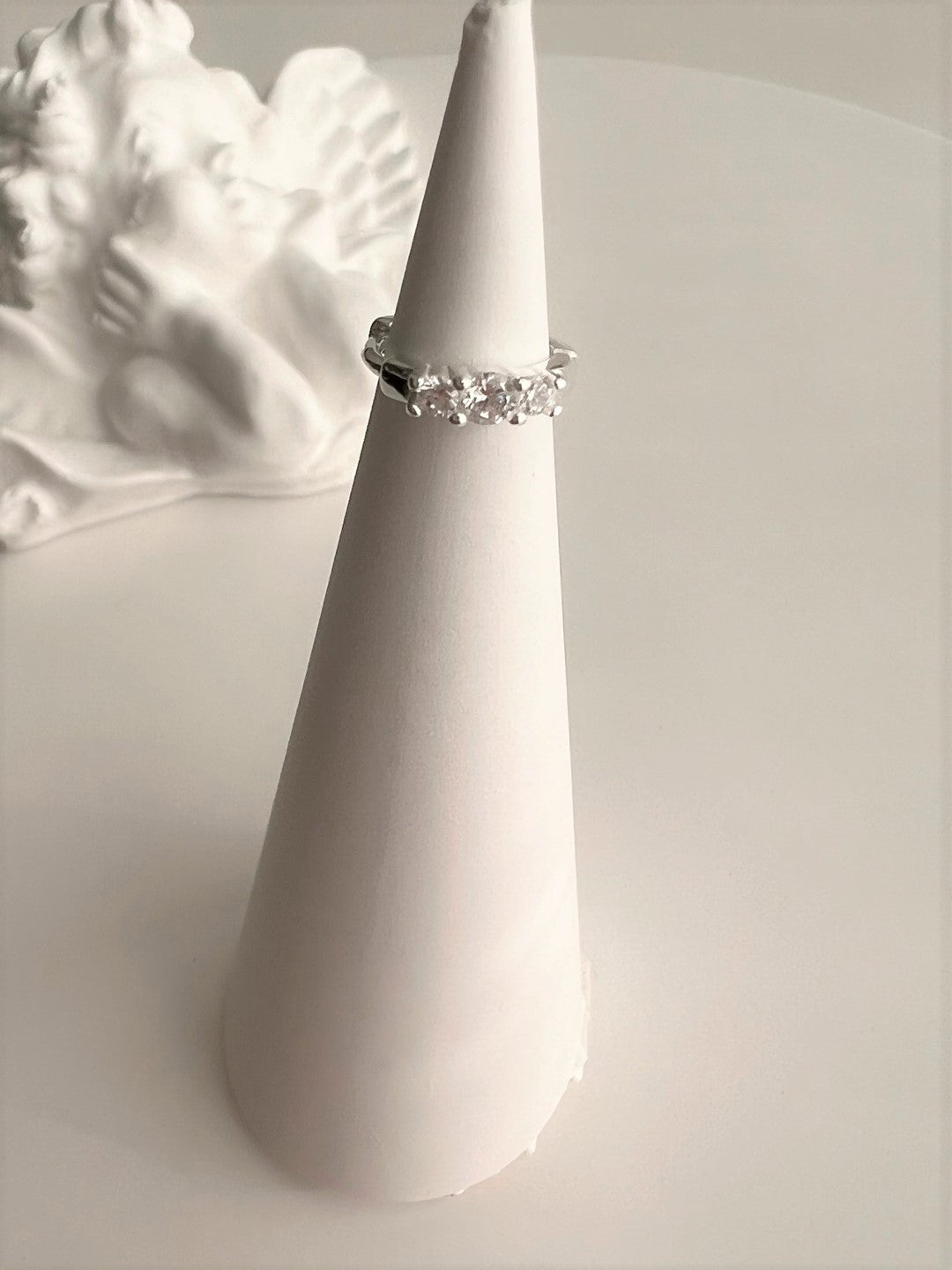 Dia Small Hoop Silver Earrings