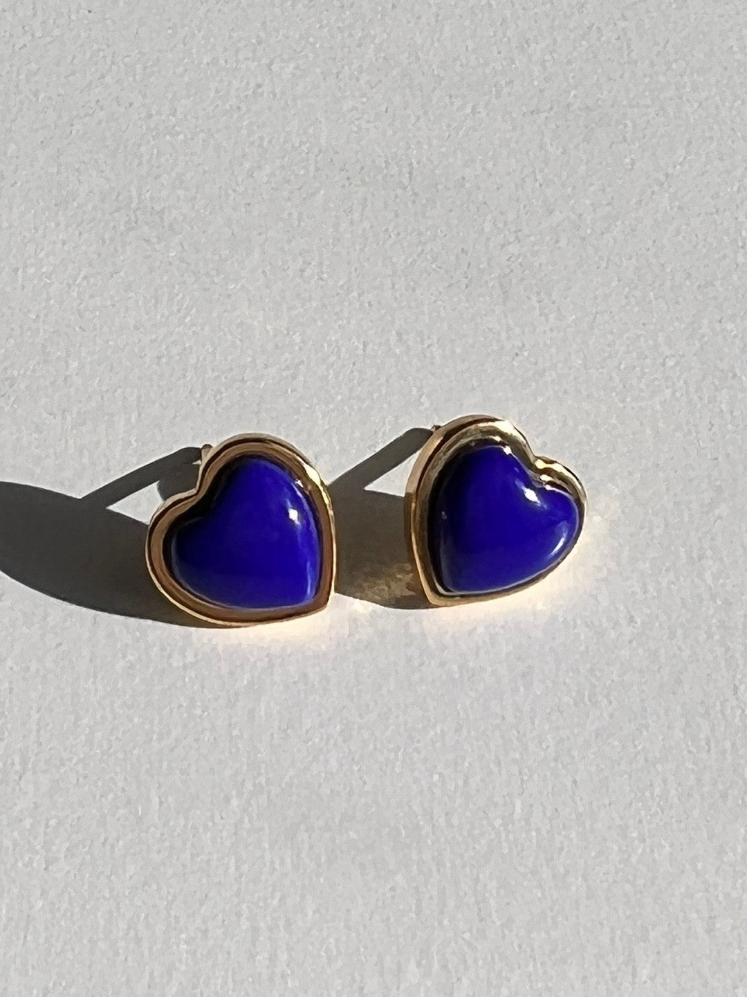 Mona Moonstone Heart Studs