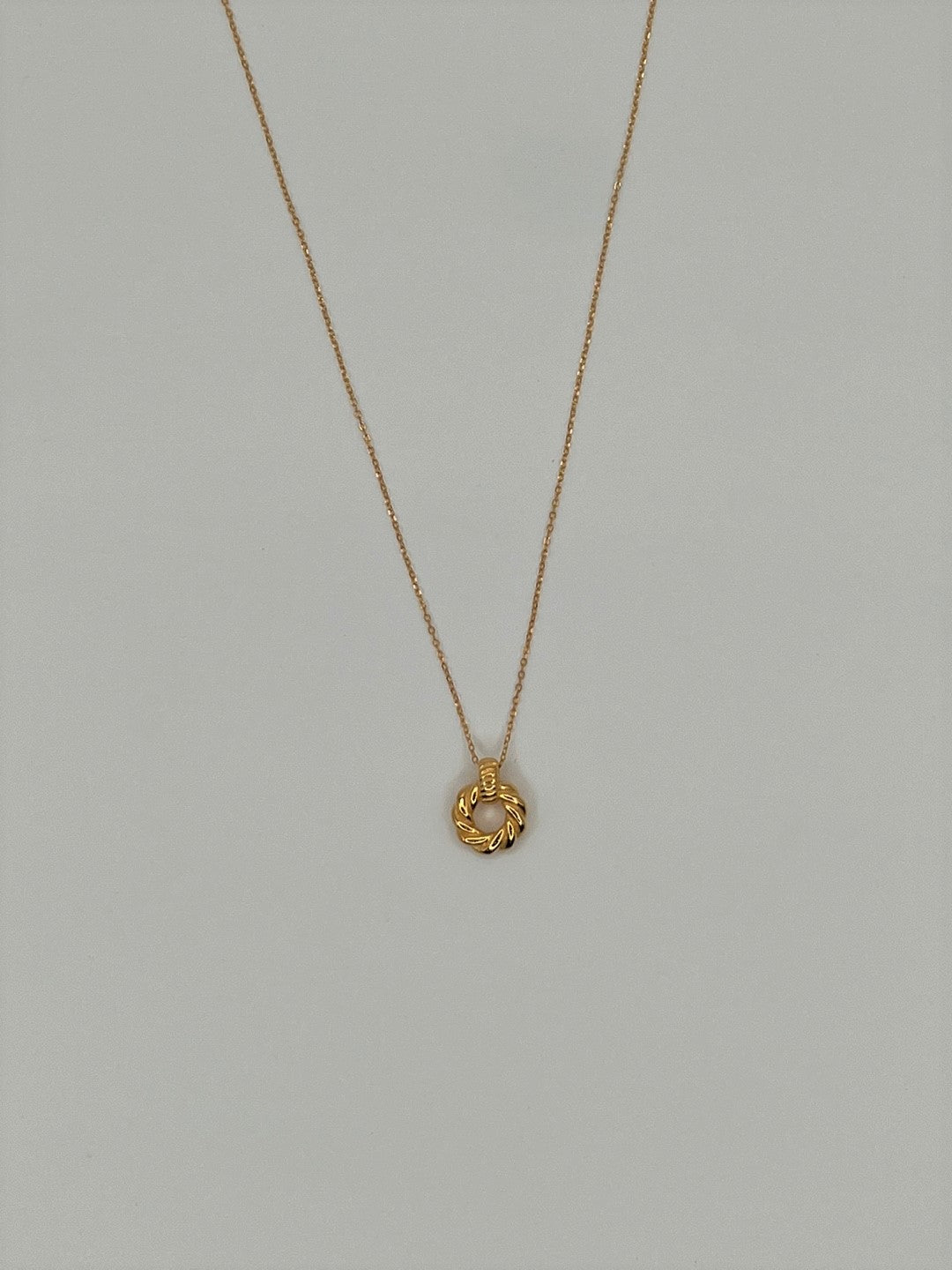 Sirna Twisted Circle Necklace