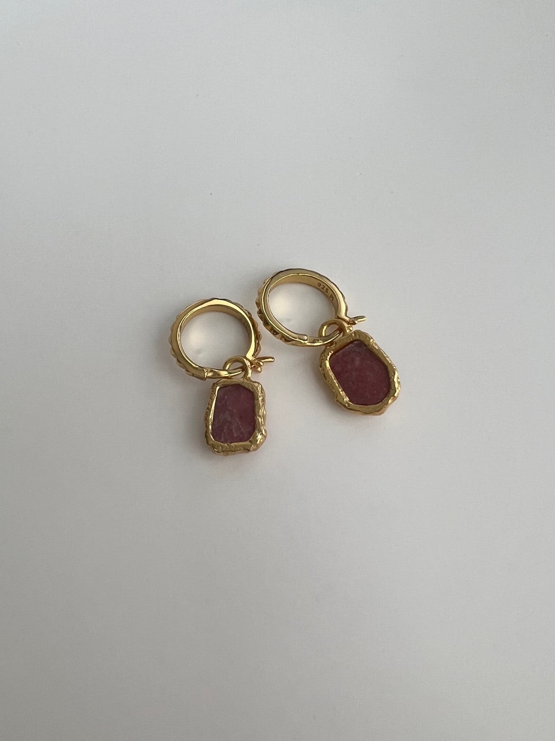 Sisi Moonstone Gold Earrings