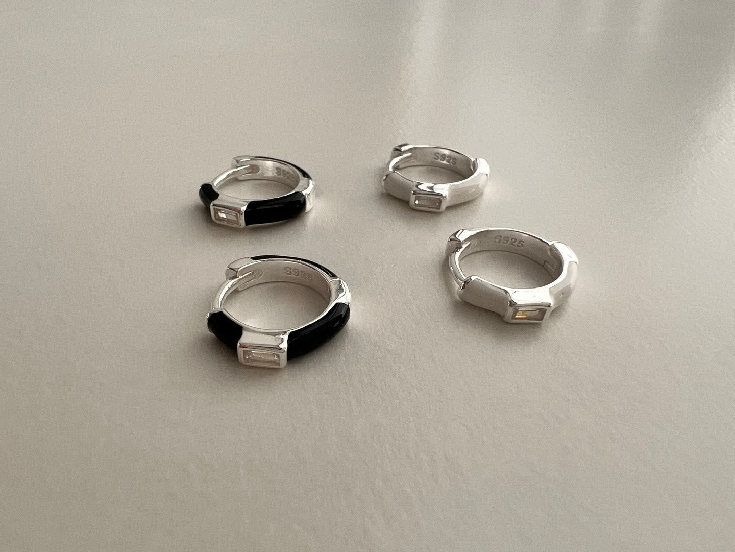 Kos B&W Hoop Earrings