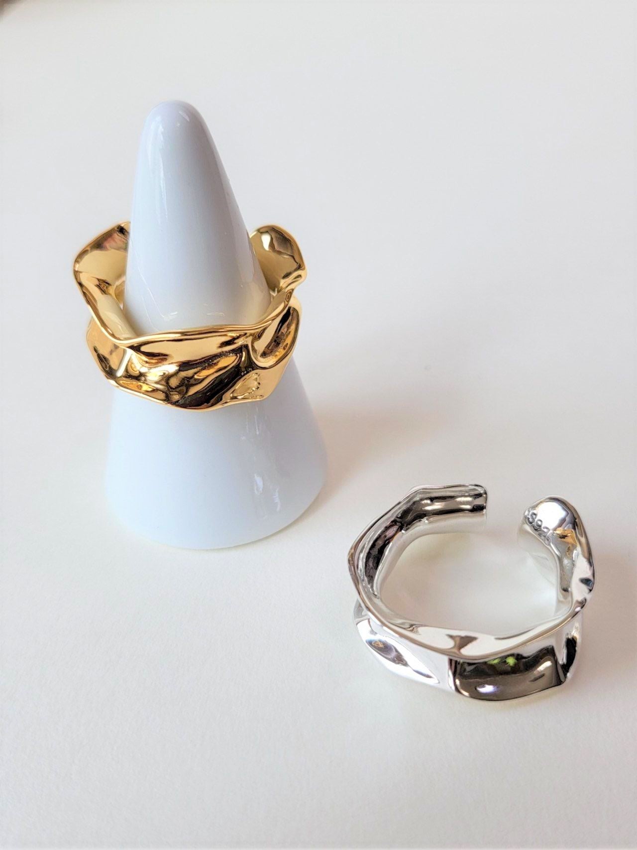 Lesbos Modern Chic Silver Ring