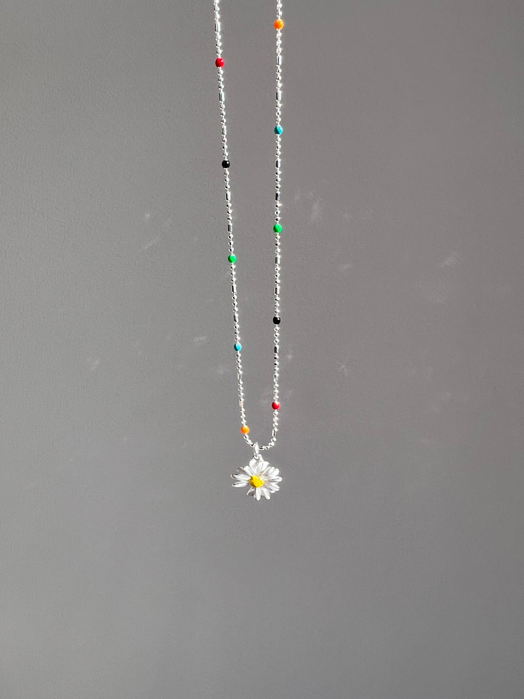 Ithaca Daisy Silver Necklace