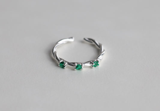 Ithaca Twisted Silver Ring