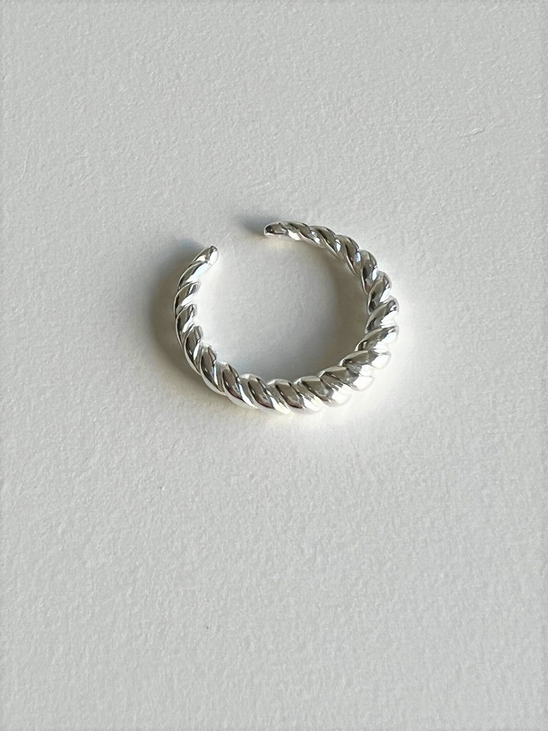 Halki Twisted Open Silver Ring