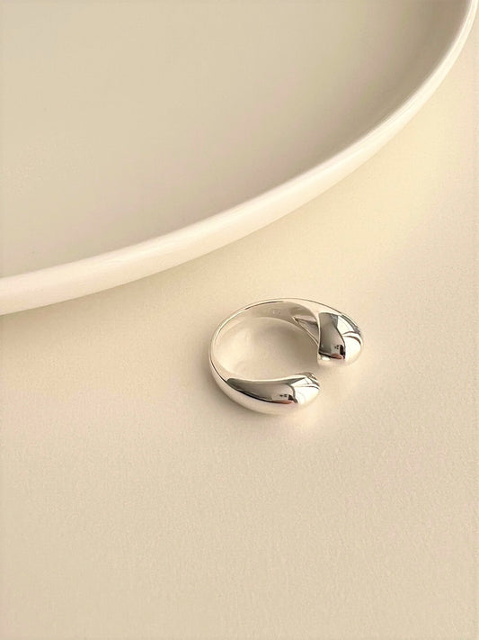 Lonian Open Chic Silver Ring