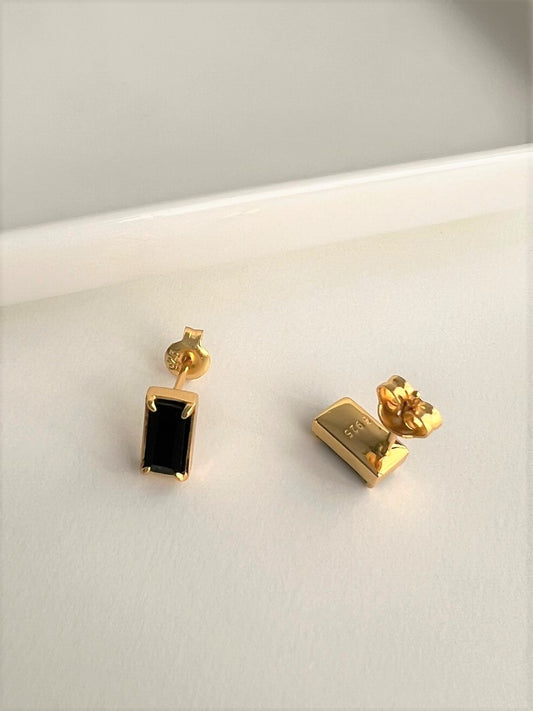 Eloise Black Cubic Zirconia Earrings