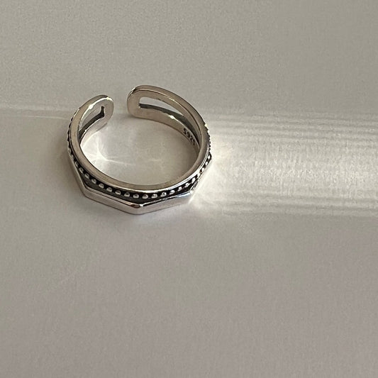 Brava Hexagon Open Ring