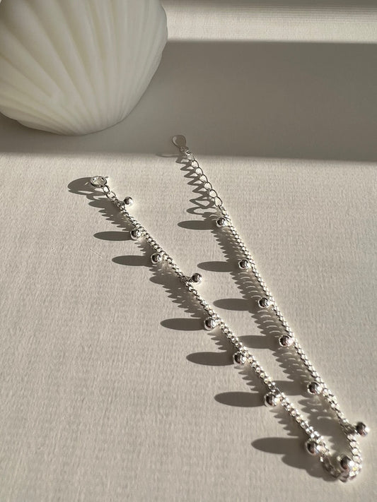 Ahe Little Dot Silver Bracelets