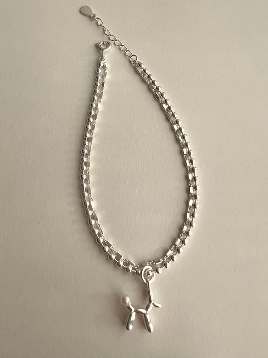 Ava Double Chain Silver Bracelets
