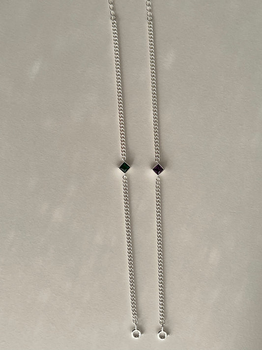 Bora Square Silver Bracelets