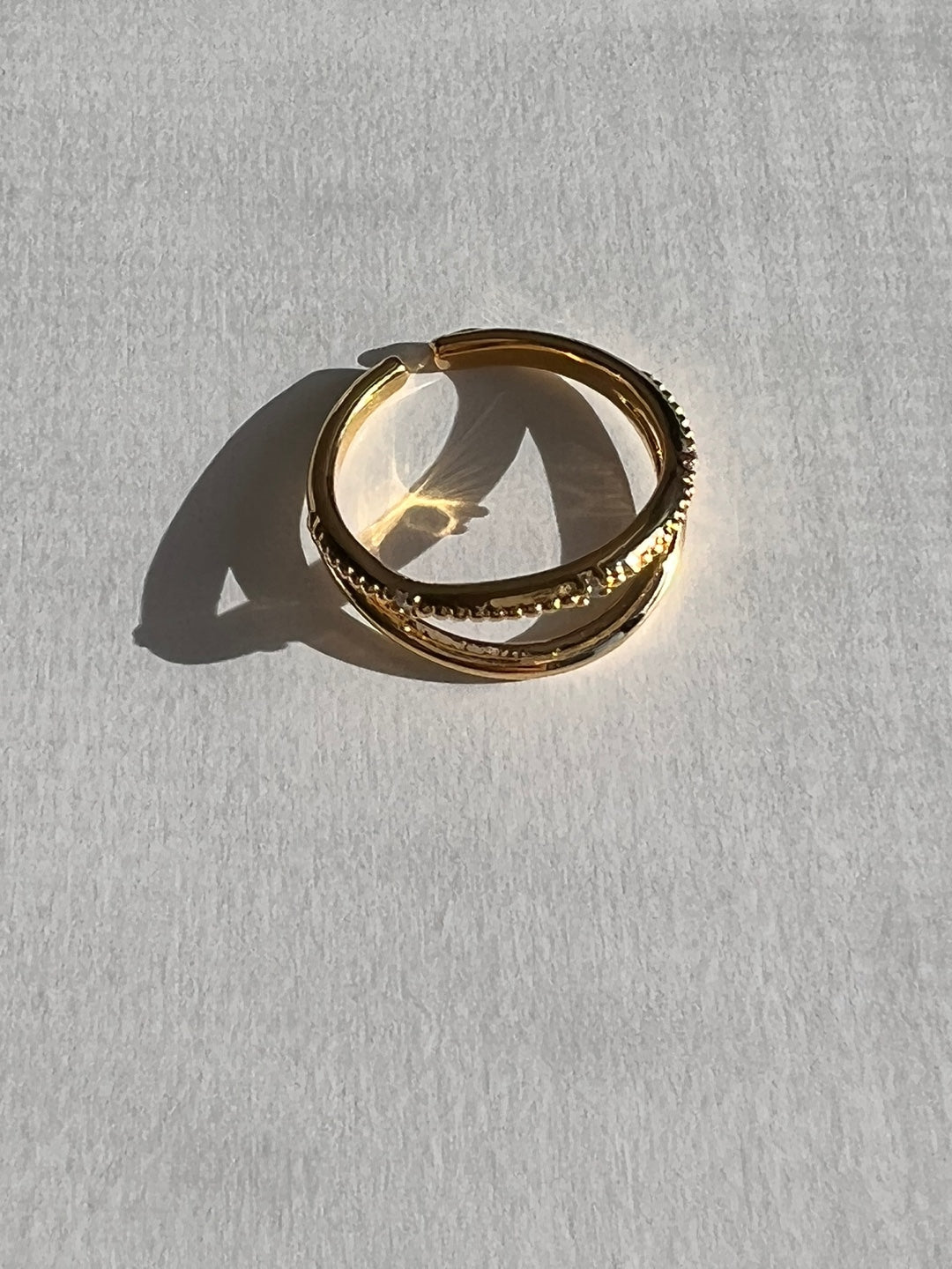 Lipsi Stylish Open Brass Ring - LIMITED EDITION