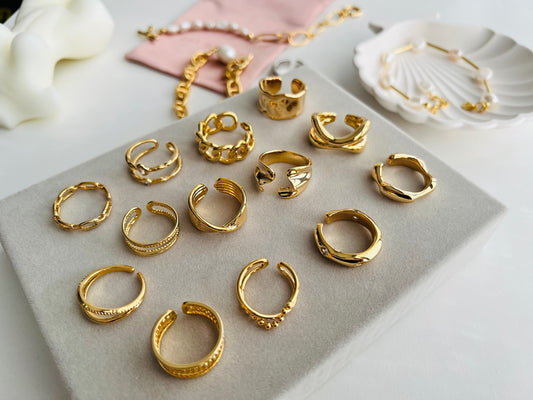 Lipsi Stylish Open Brass Ring - LIMITED EDITION