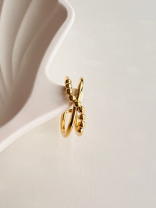 Lipsi Stylish Open Brass Ring - LIMITED EDITION