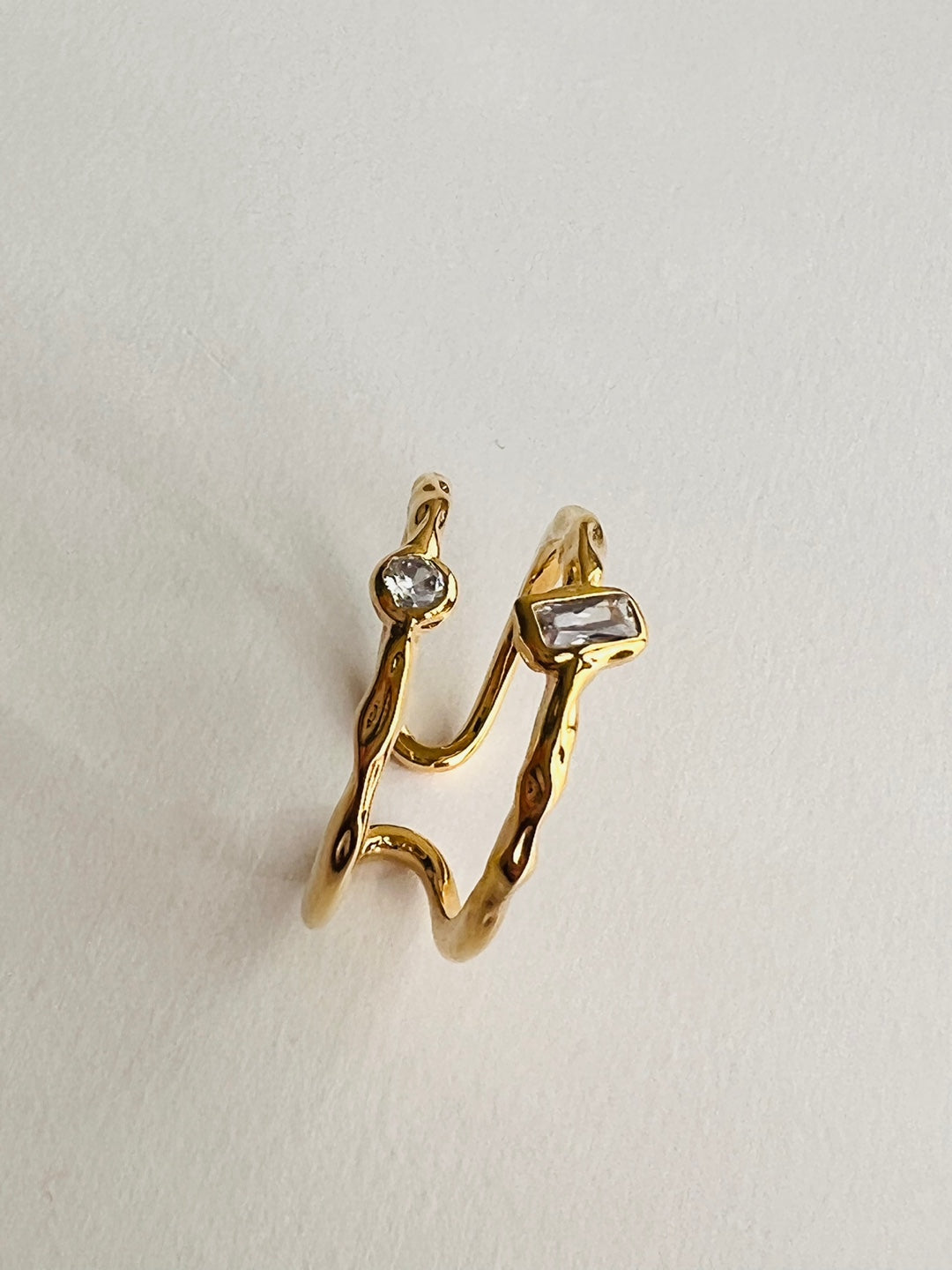 Lipsi Stylish Open Brass Ring - LIMITED EDITION