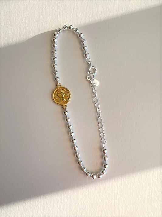 Nimos Gold Coin Bracelet