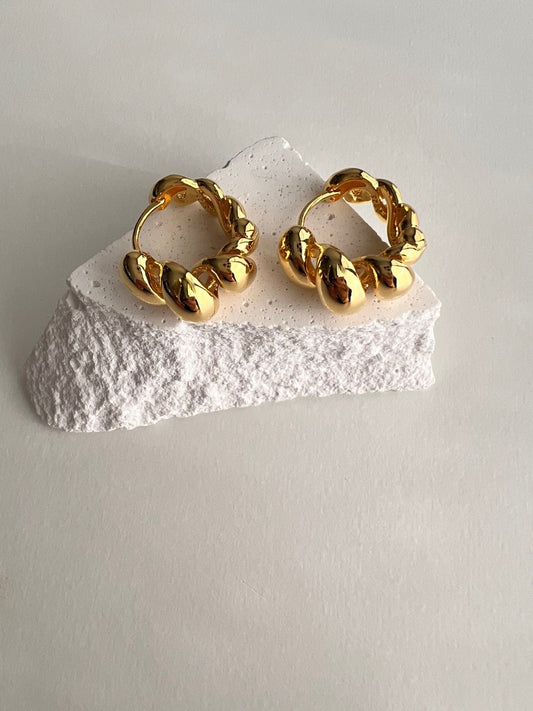 Tinos Twisted Hoop Earrings