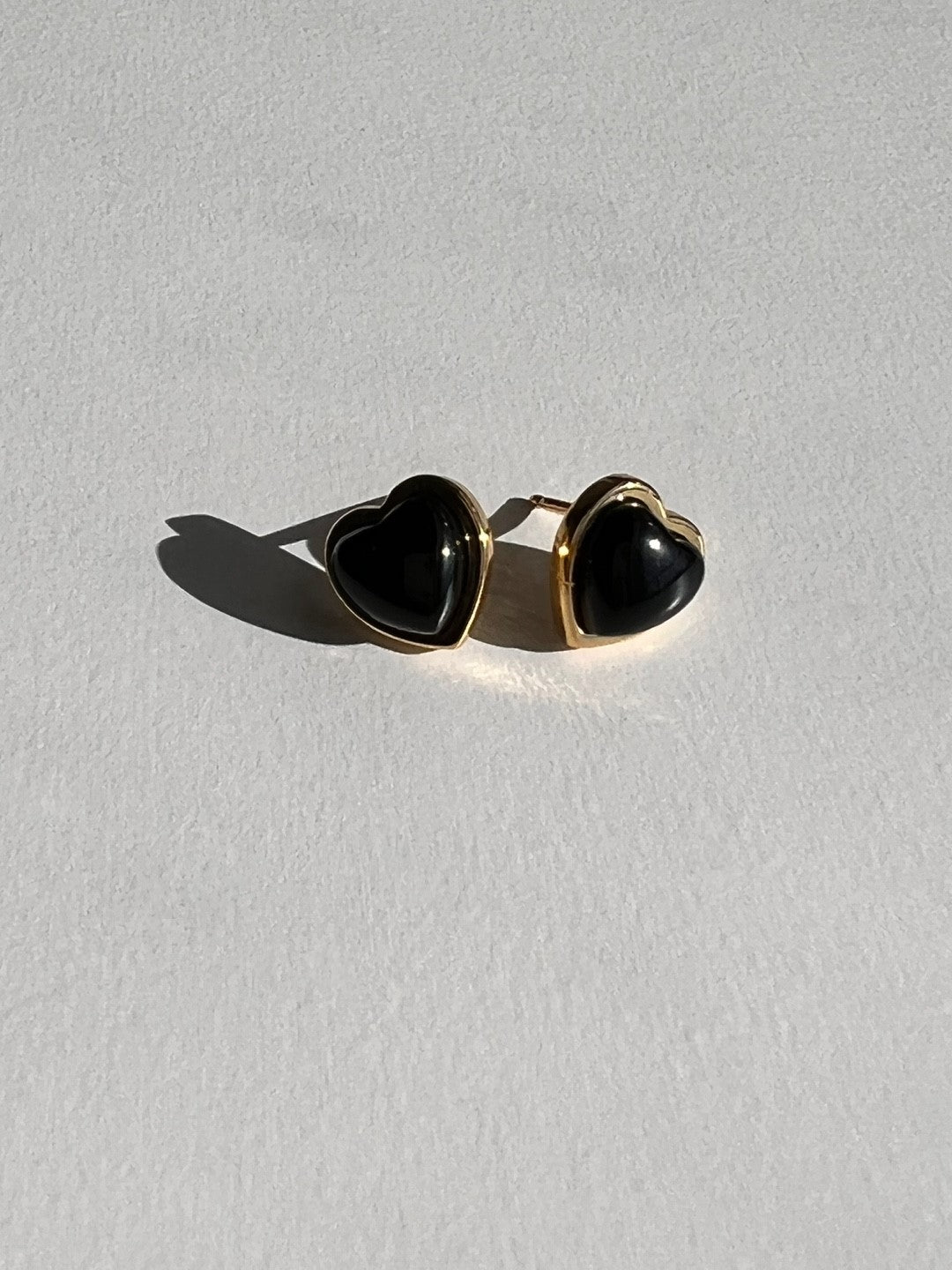 Mona Moonstone Heart Studs