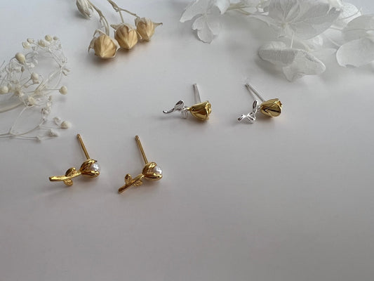 Emily Romantic Flower Studs