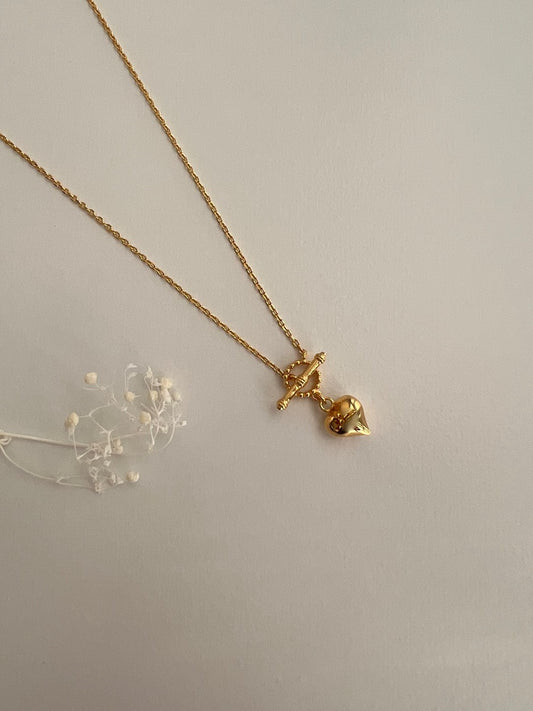 Lily Little Heart Gold Necklace