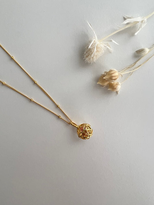Sisi Cats Eye Stone Gold Necklace