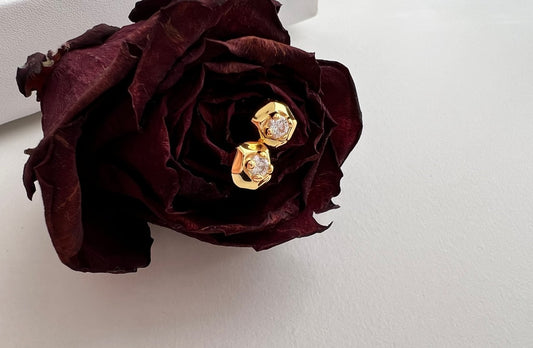 Winter Rose Classic Studs
