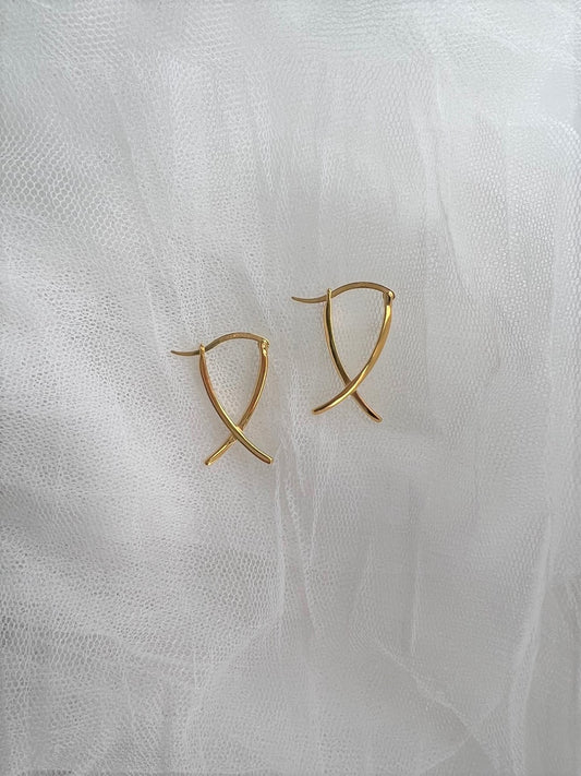 Billy Designed Cross Chic Earrings