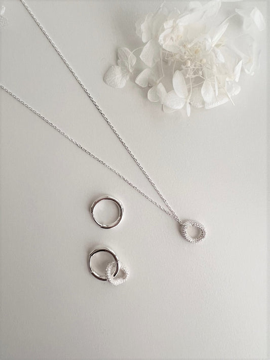 Kos DIY cubic zirconia Necklace & Earring Set